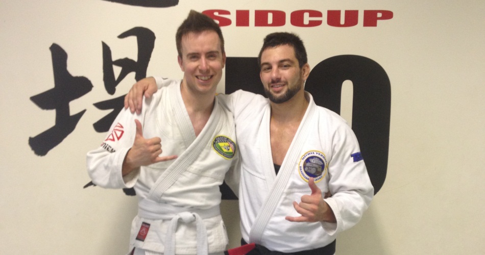 Martyn Rackham with Michael Verhoeven in August 2013 | BJJ Chelmsford